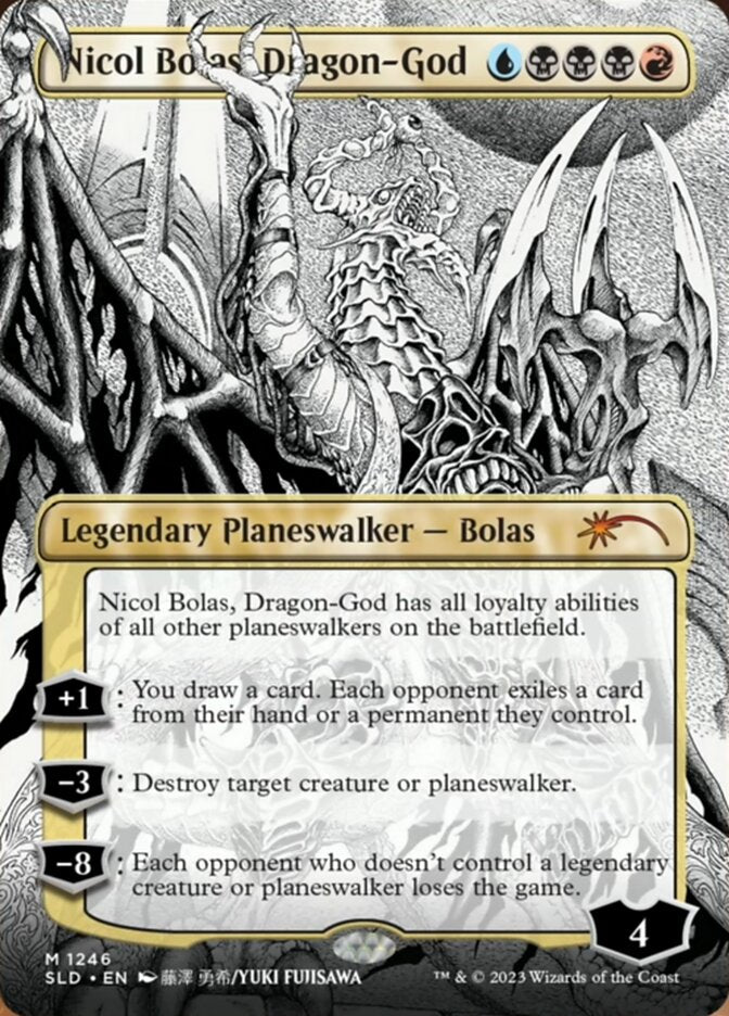 Nicol Bolas, Dragon-God (Borderless) [Secret Lair Drop Series] | Boutique FDB TCG