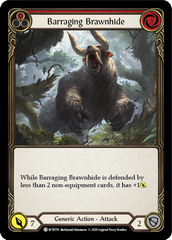 Barraging Brawnhide (Red) [U-WTR176] (Welcome to Rathe Unlimited)  Unlimited Normal | Boutique FDB TCG