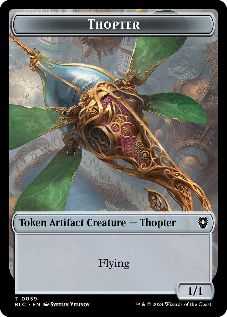 Goblin // Thopter Double-Sided Token [Bloomburrow Commander Tokens] | Boutique FDB TCG