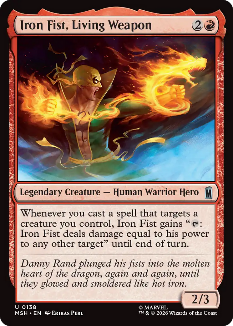 Iron Fist, Living Weapon [Marvel Super Heroes] | Boutique FDB TCG