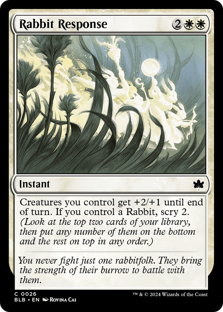 Rabbit Response [Bloomburrow] | Boutique FDB TCG