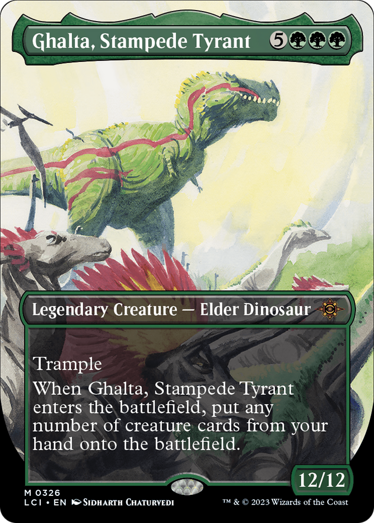 Ghalta, Stampede Tyrant (Borderless) [The Lost Caverns of Ixalan] | Boutique FDB TCG