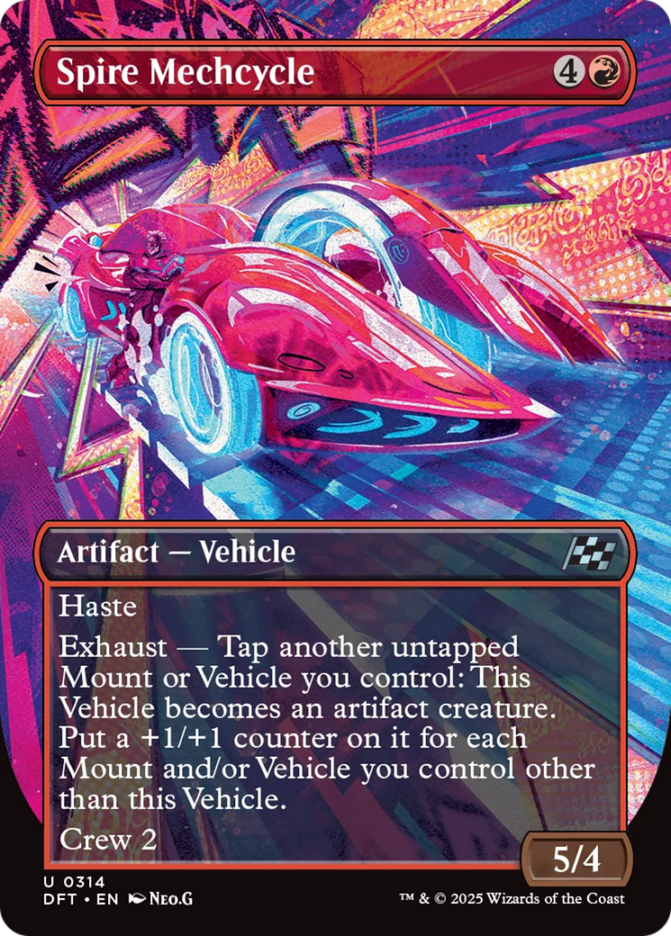 Spire Mechcycle (Borderless) [Aetherdrift] | Boutique FDB TCG