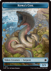 Scion of the Deep // Koma's Coil Doubled-Sided Token [Foundations Tokens] | Boutique FDB TCG