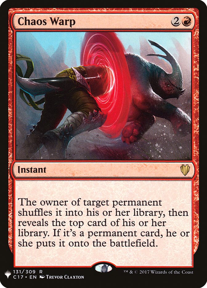 Chaos Warp (C17) [The List] | Boutique FDB TCG