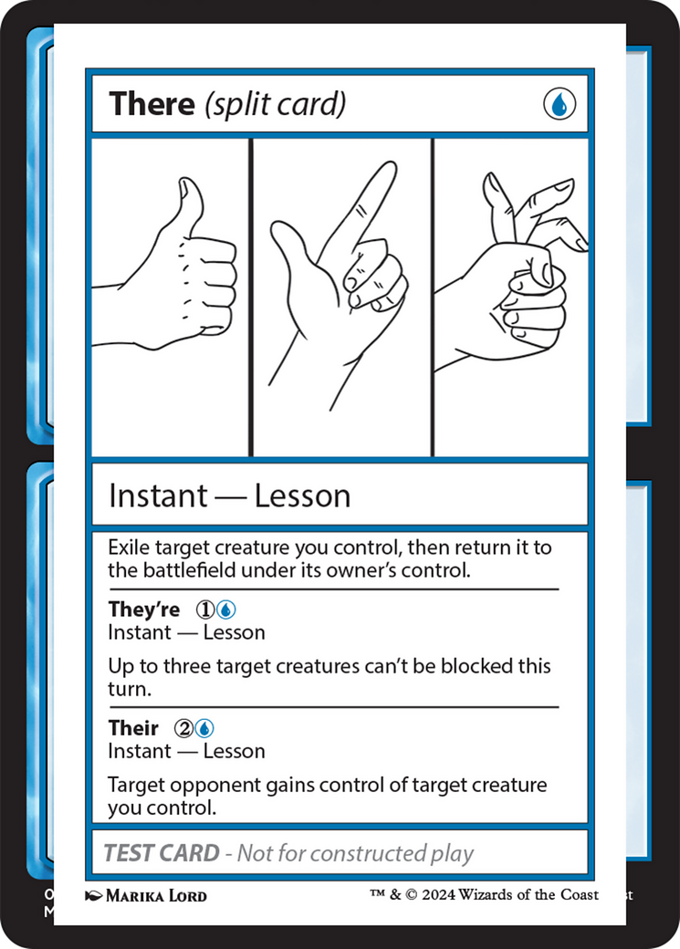 There (Split Card) [Mystery Booster 2 Playtest Cards] | Boutique FDB TCG