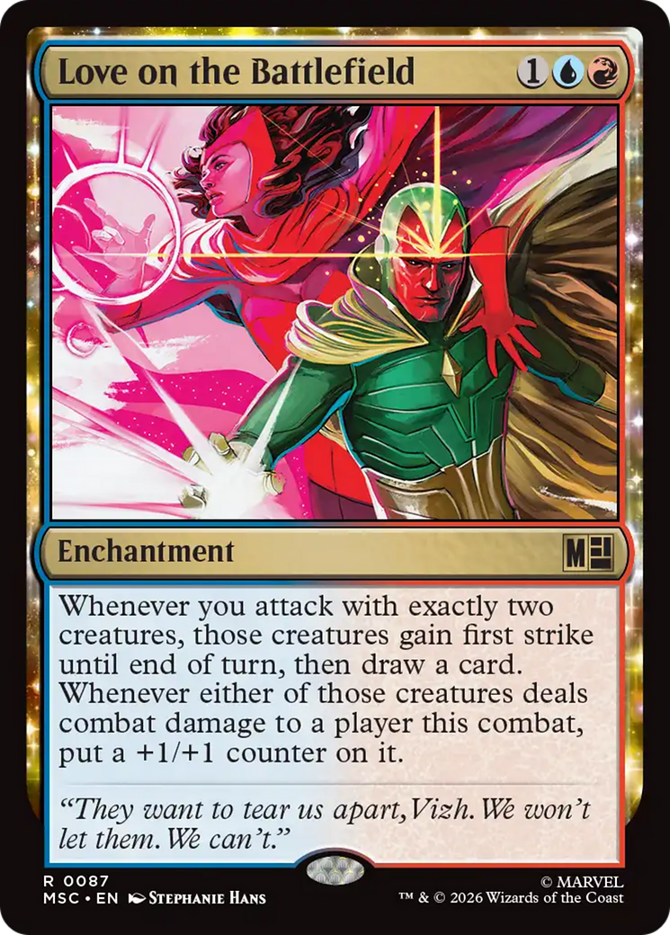 Love on the Battlefield (Surge Foil) [Marvel Super Heroes Commander] | Boutique FDB TCG
