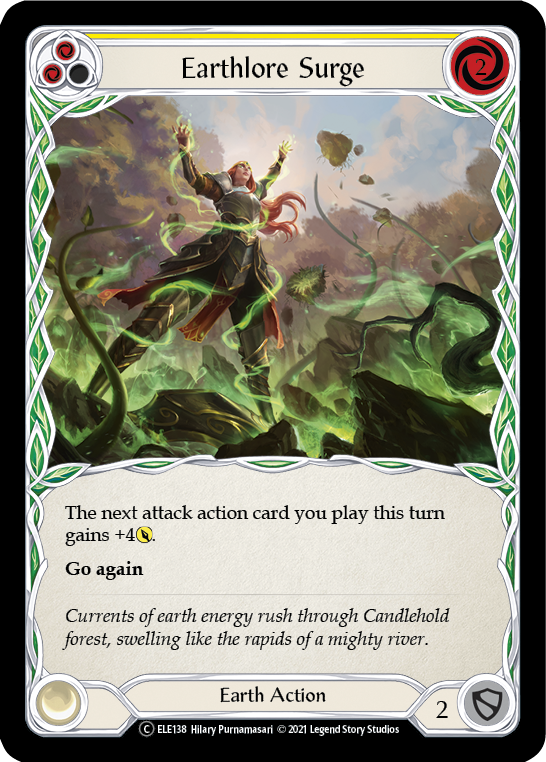 Earthlore Surge (Yellow) [U-ELE138] (Tales of Aria Unlimited)  Unlimited Normal | Boutique FDB TCG