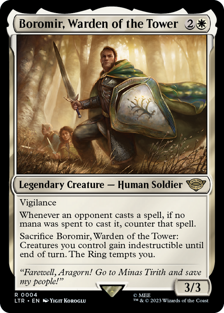 Boromir, Warden of the Tower [The Lord of the Rings: Tales of Middle-Earth] | Boutique FDB TCG