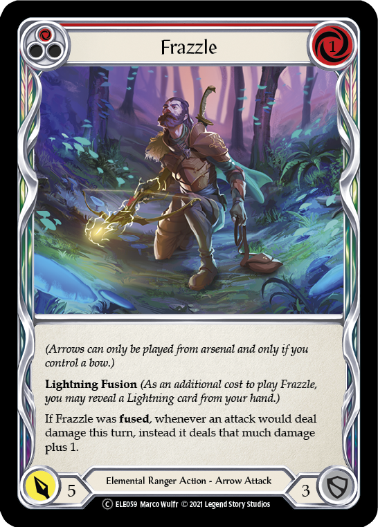 Frazzle (Red) [U-ELE059] (Tales of Aria Unlimited)  Unlimited Rainbow Foil | Boutique FDB TCG