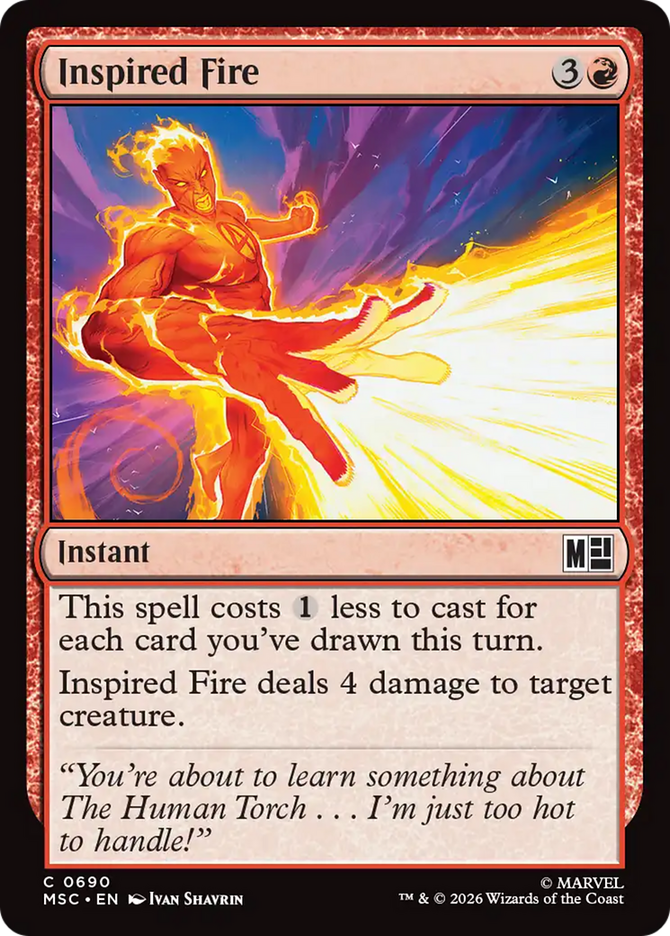 Inspired Fire [Marvel Super Heroes Commander] | Boutique FDB TCG