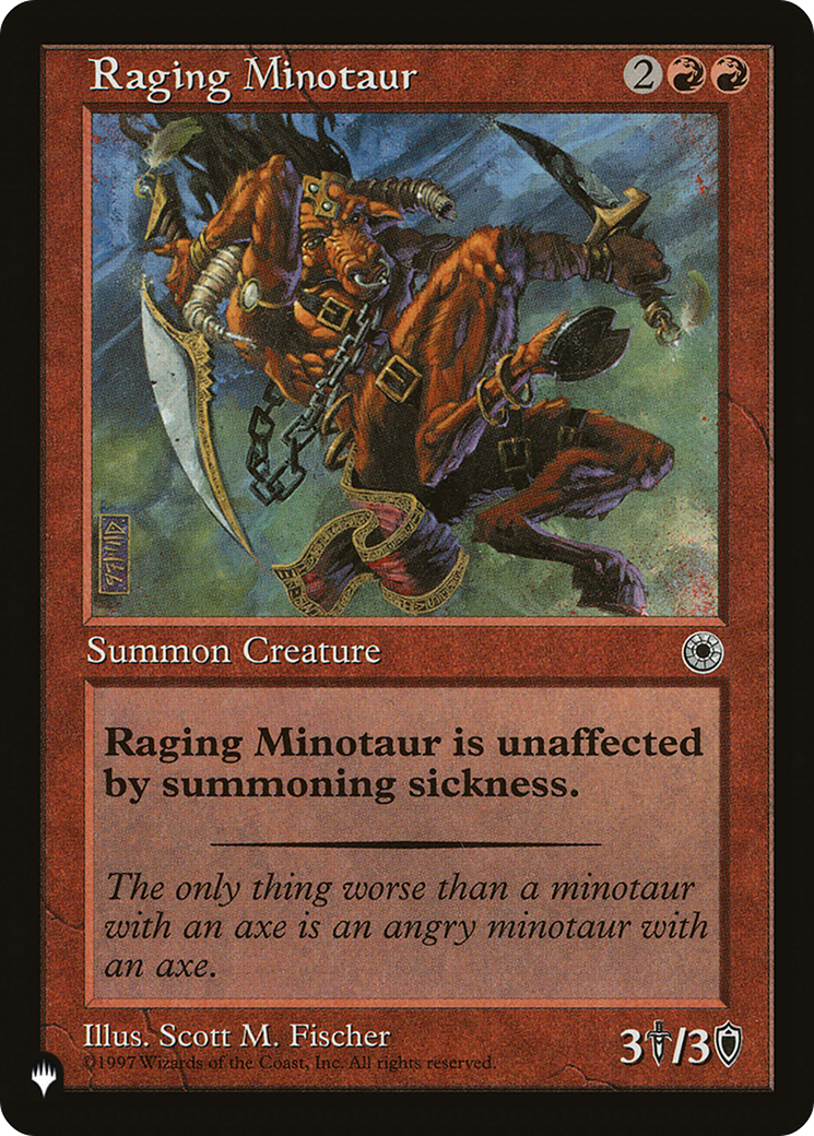 Raging Minotaur [The List Reprints] | Boutique FDB TCG