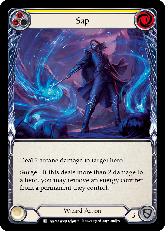 Sap (Yellow) [DYN207] (Dynasty)  Rainbow Foil | Boutique FDB TCG