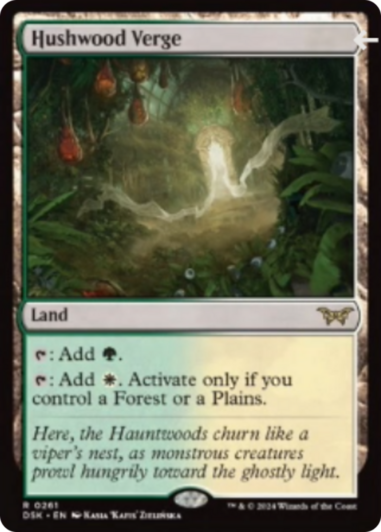 Hushwood Verge [Duskmourn: House of Horror] | Boutique FDB TCG