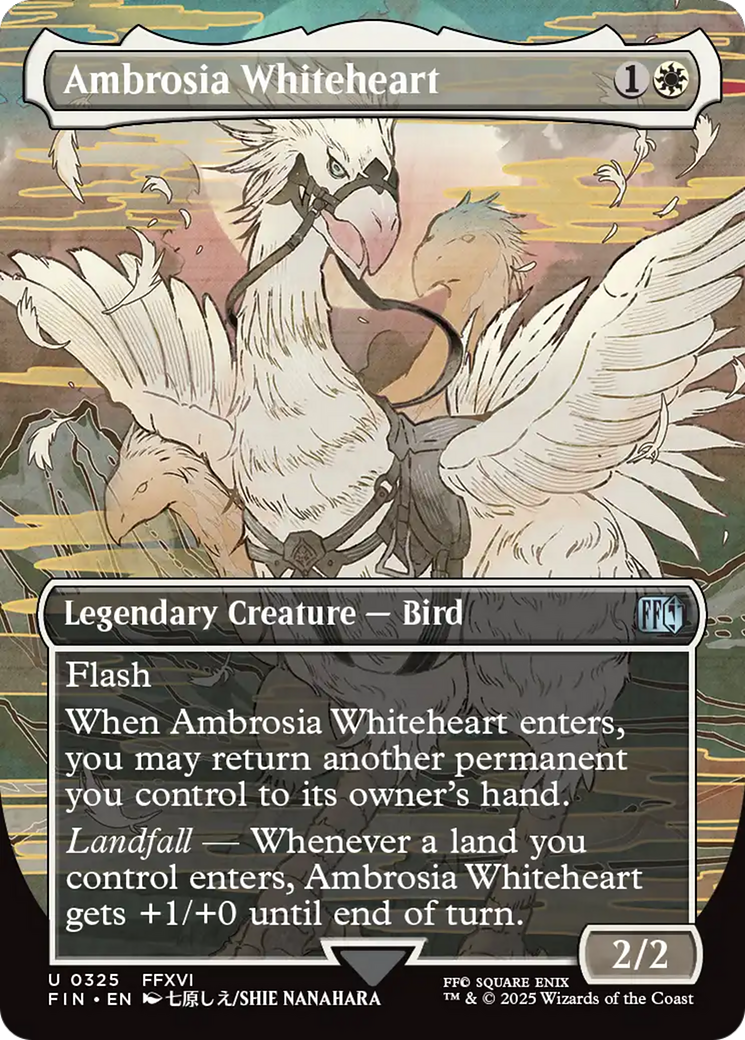 Ambrosia Whiteheart (Borderless) [FINAL FANTASY] | Boutique FDB TCG