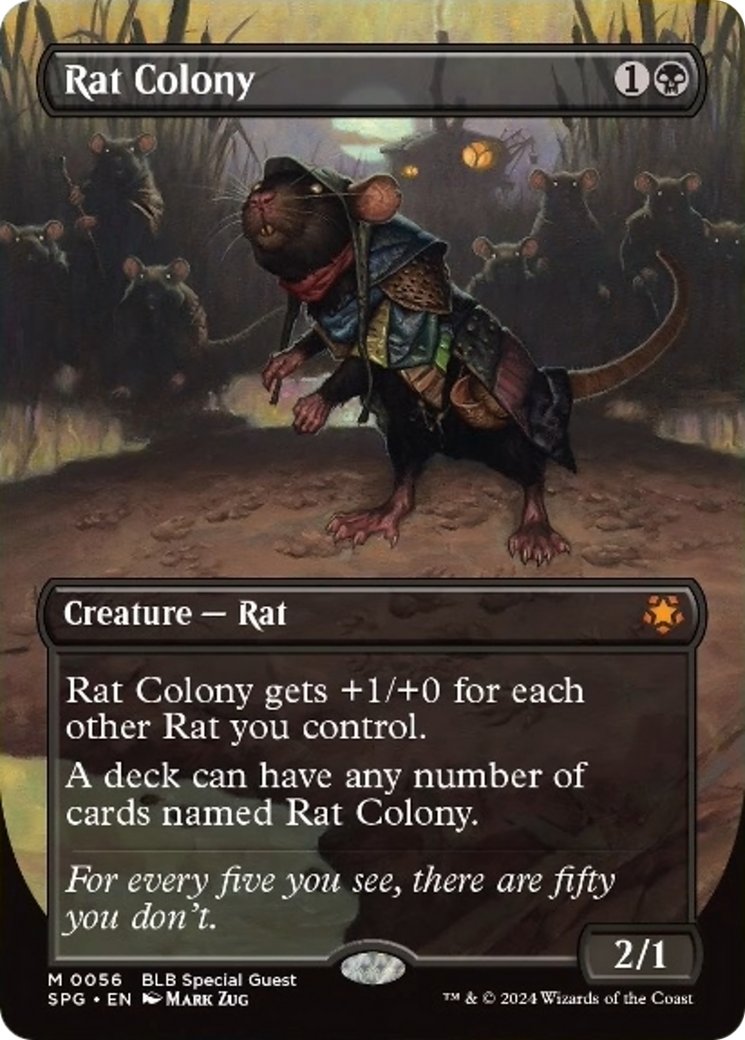 Rat Colony (Borderless) [Bloomburrow Special Guests] | Boutique FDB TCG