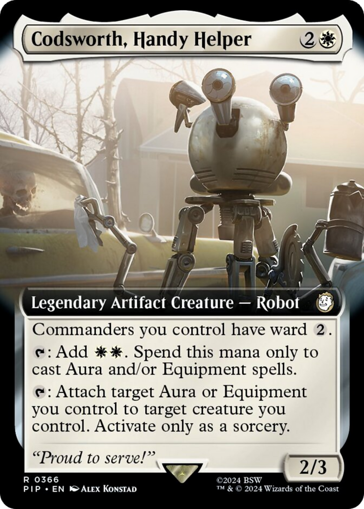 Codsworth, Handy Helper (Extended Art) [Fallout] | Boutique FDB TCG