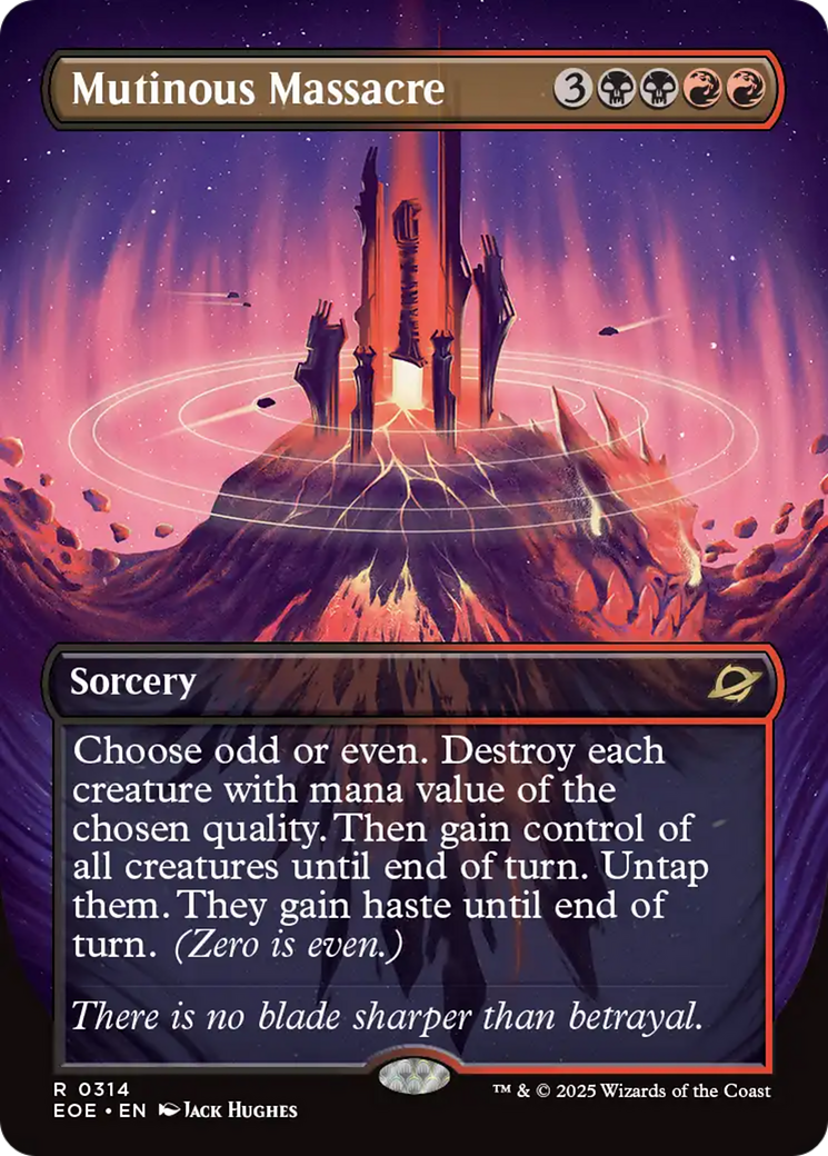 Mutinous Massacre (Borderless) [Edge of Eternities] | Boutique FDB TCG
