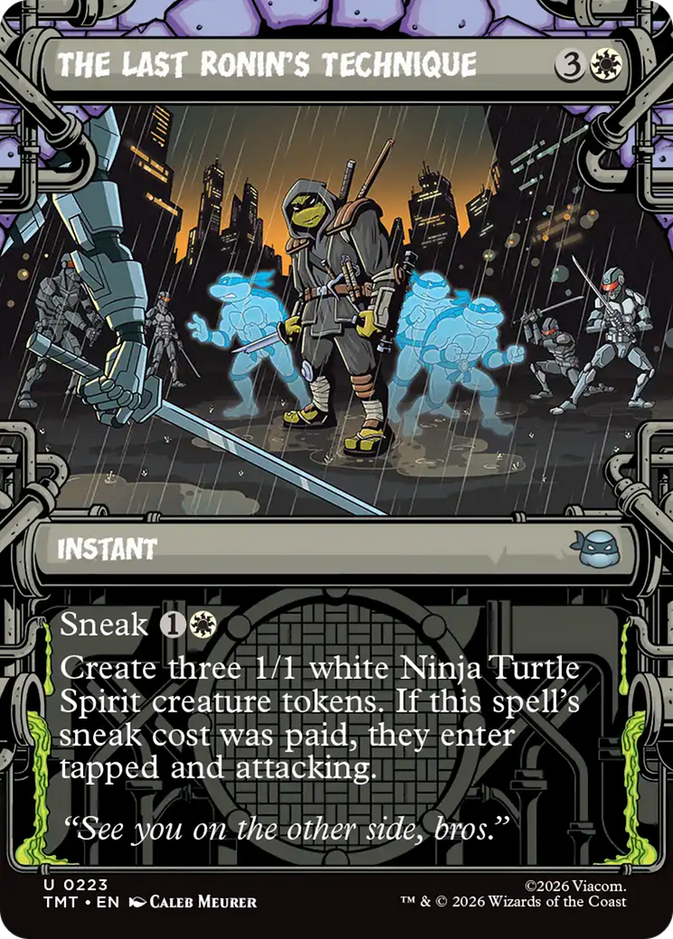 The Last Ronin's Technique (Showcase) [Teenage Mutant Ninja Turtles] | Boutique FDB TCG