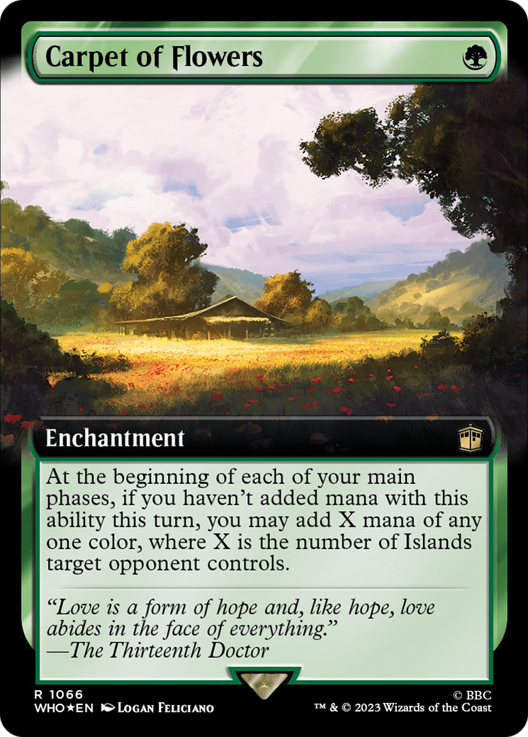 Carpet of Flowers (Extended Art) (Surge Foil) [Doctor Who] | Boutique FDB TCG