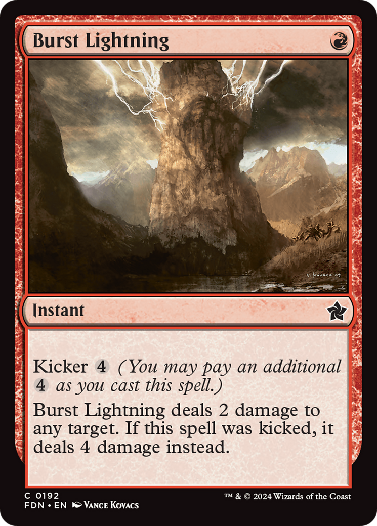 Burst Lightning [Foundations] | Boutique FDB TCG