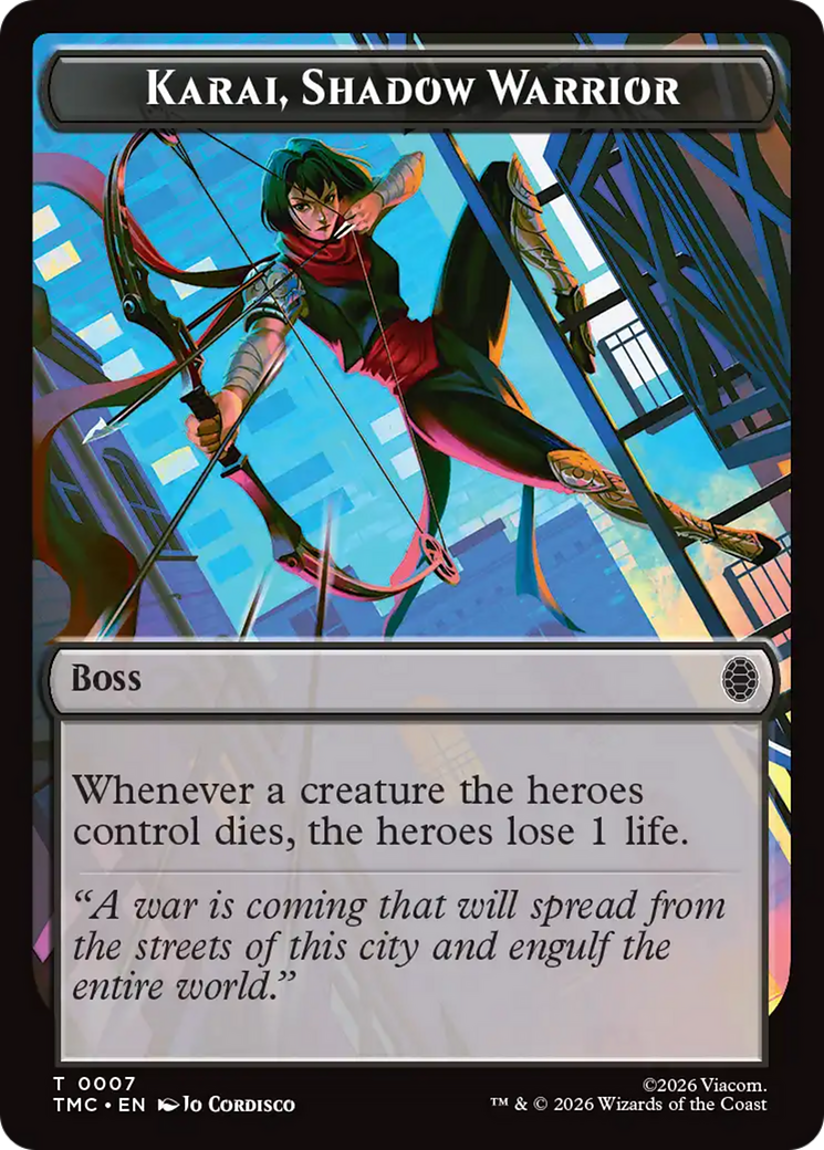 Karai, Shadow Warrior [Teenage Mutant Ninja Turtles Commander Tokens] | Boutique FDB TCG