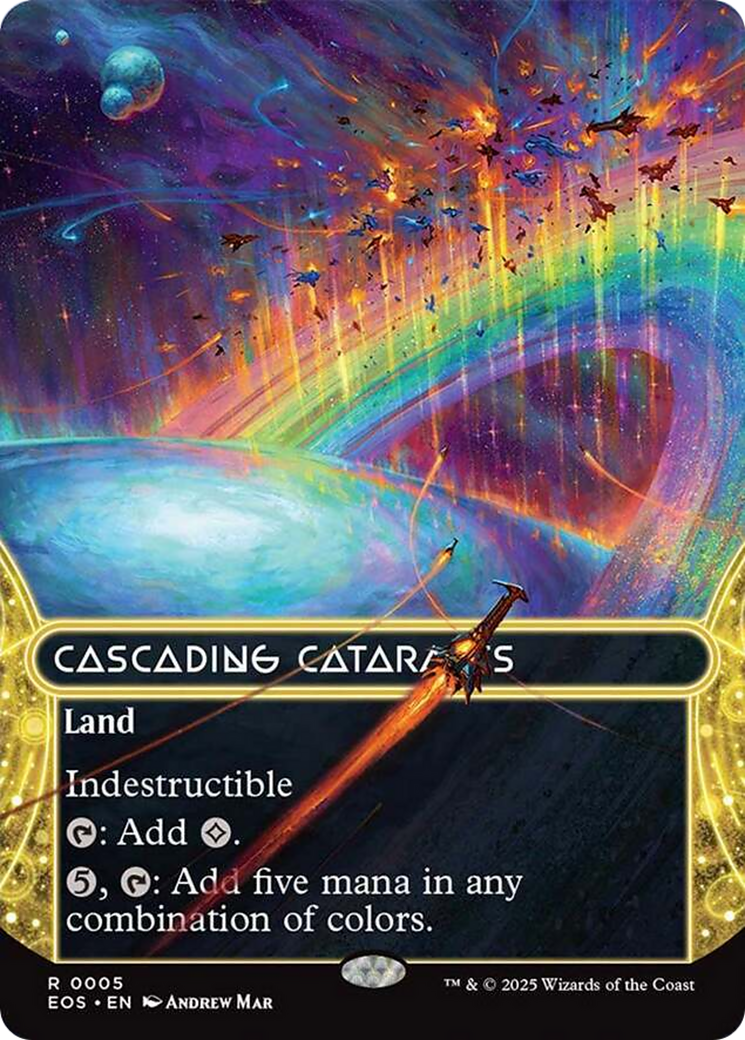 Cascading Cataracts (0005) (Borderless) [Edge of Eternities: Stellar Sights] | Boutique FDB TCG