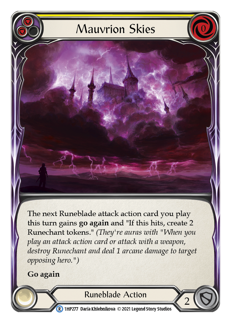 Mauvrion Skies (Yellow) [1HP277] (History Pack 1) | Boutique FDB TCG