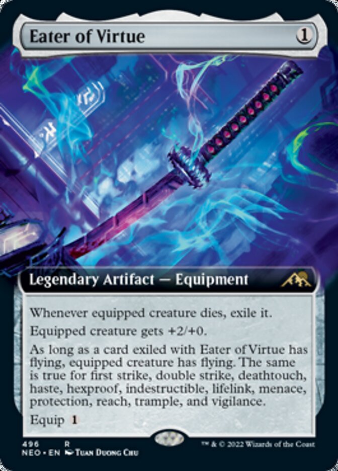 Eater of Virtue (Extended Art) [Kamigawa: Neon Dynasty] | Boutique FDB TCG