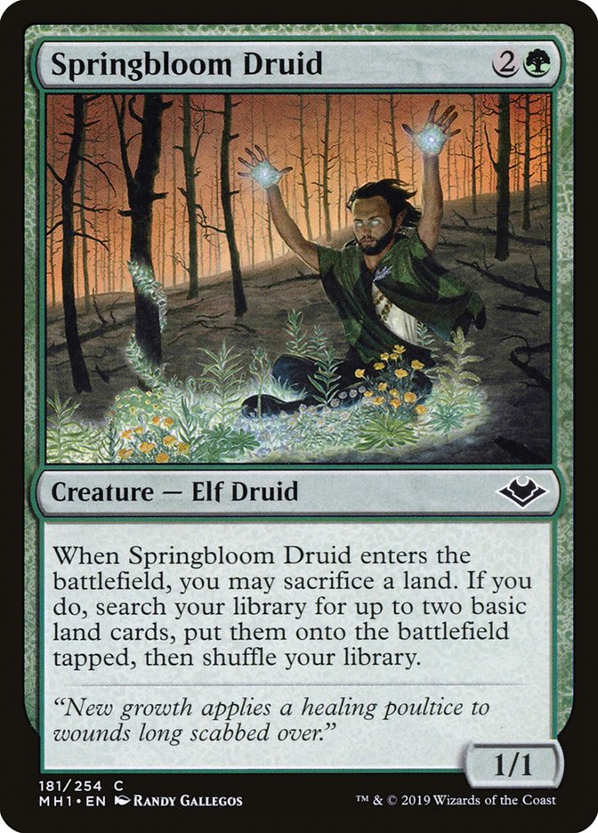 Springbloom Druid [Modern Horizons] | Boutique FDB TCG