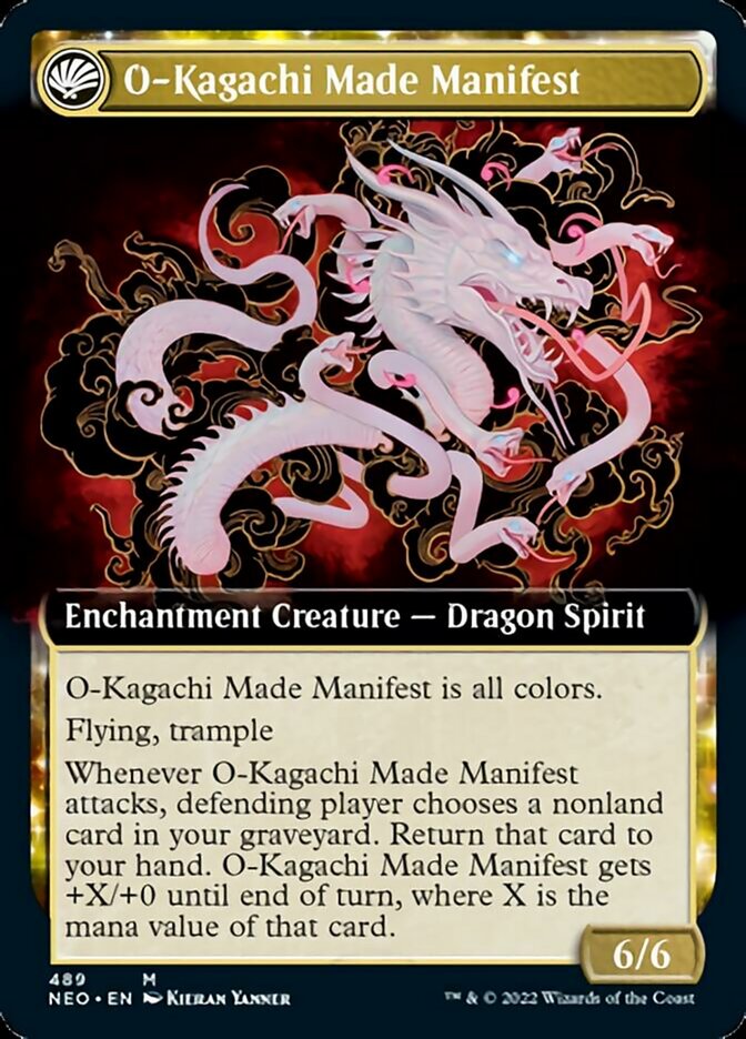 The Kami War // O-Kagachi Made Manifest (Extended Art) [Kamigawa: Neon Dynasty] | Boutique FDB TCG