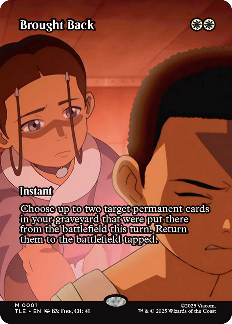 Brought Back (Borderless) [Avatar: The Last Airbender: Eternal-Legal] | Boutique FDB TCG