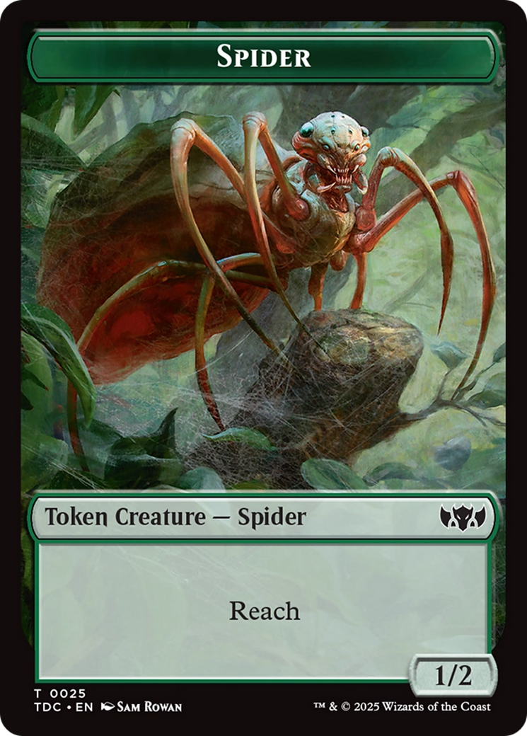 Spider // Bird Double-Sided Token [Tarkir: Dragonstorm Commander Tokens] | Boutique FDB TCG