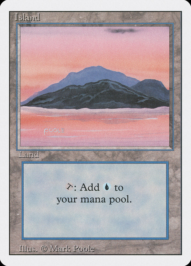 Island (Sunset / Signature on Left) [Revised Edition] | Boutique FDB TCG