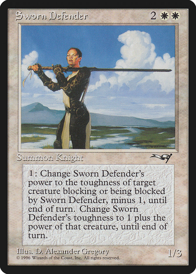 Sworn Defender [Alliances] | Boutique FDB TCG