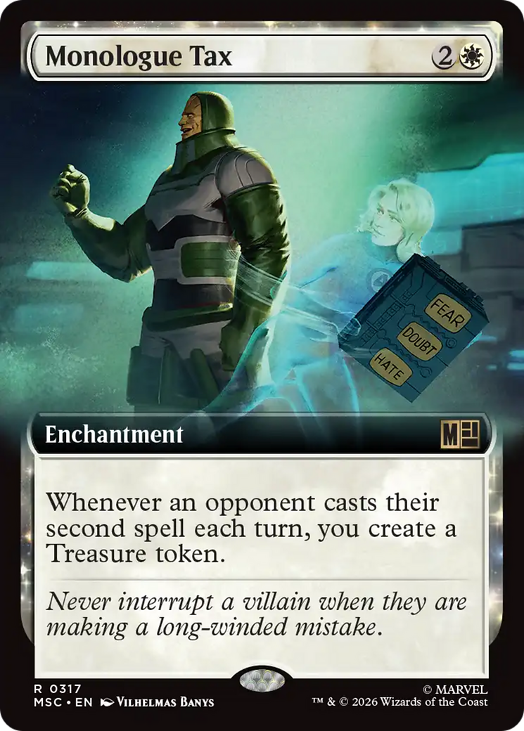 Monologue Tax (Extended Art) [Marvel Super Heroes Commander] | Boutique FDB TCG