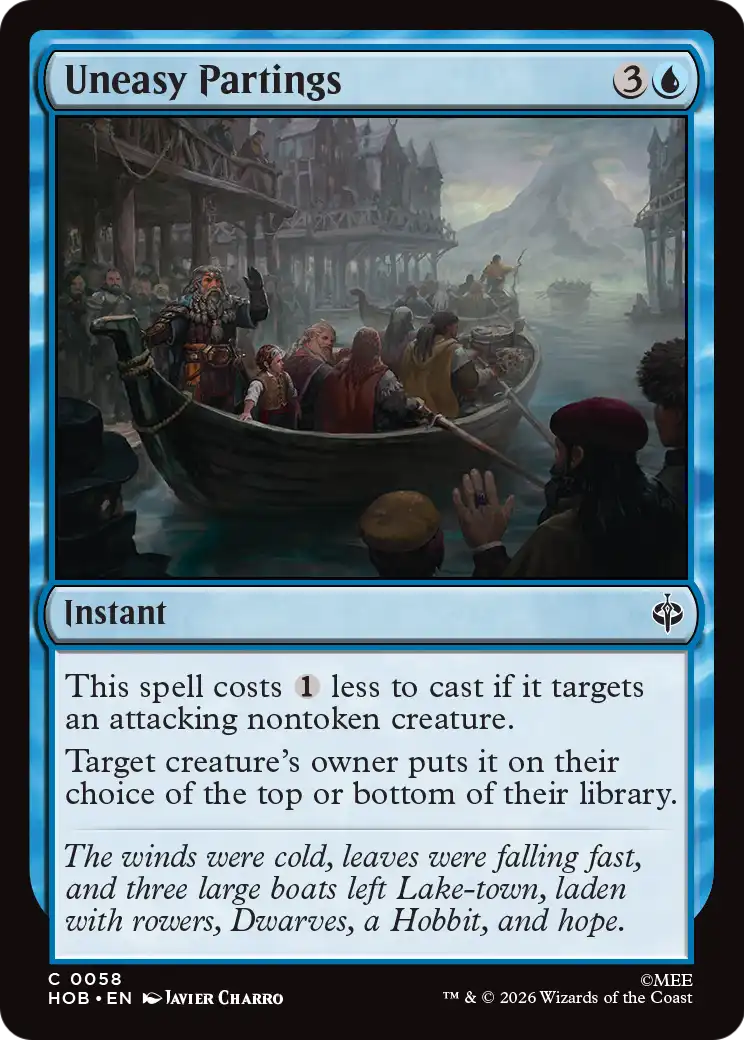 Uneasy Partings [The Hobbit] | Boutique FDB TCG