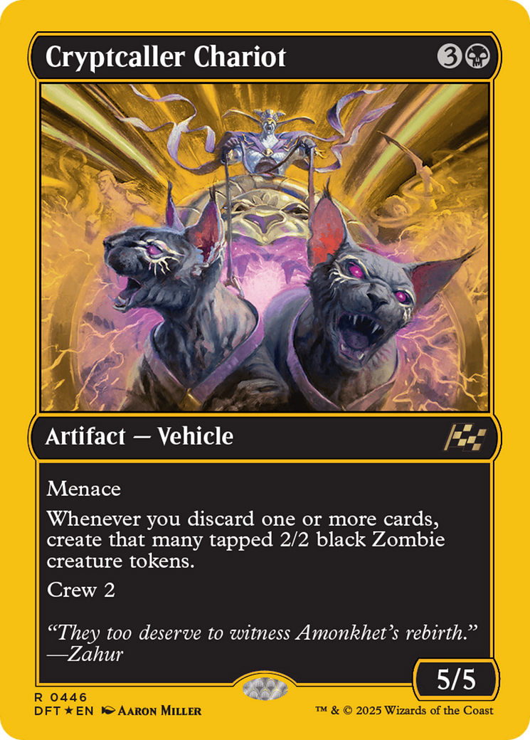 Cryptcaller Chariot (First-Place Foil) [Aetherdrift] | Boutique FDB TCG