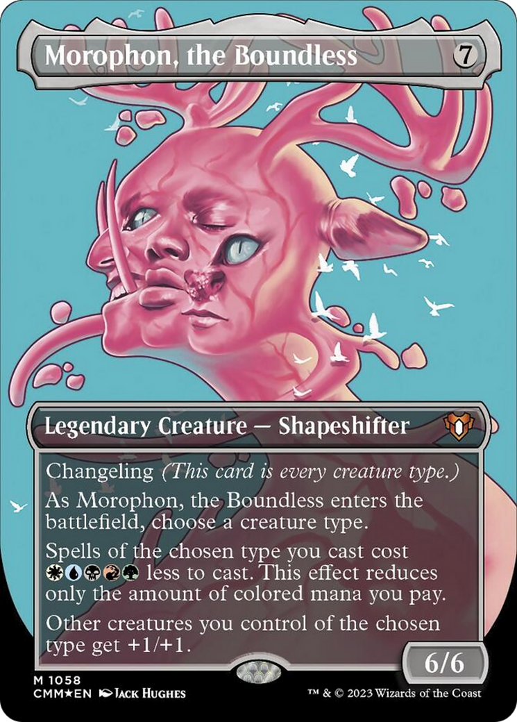 Morophon, the Boundless (Borderless Textured Foil Frame Break) [Commander Masters] | Boutique FDB TCG