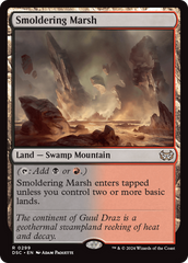 Smoldering Marsh [Duskmourn: House of Horror Commander] | Boutique FDB TCG
