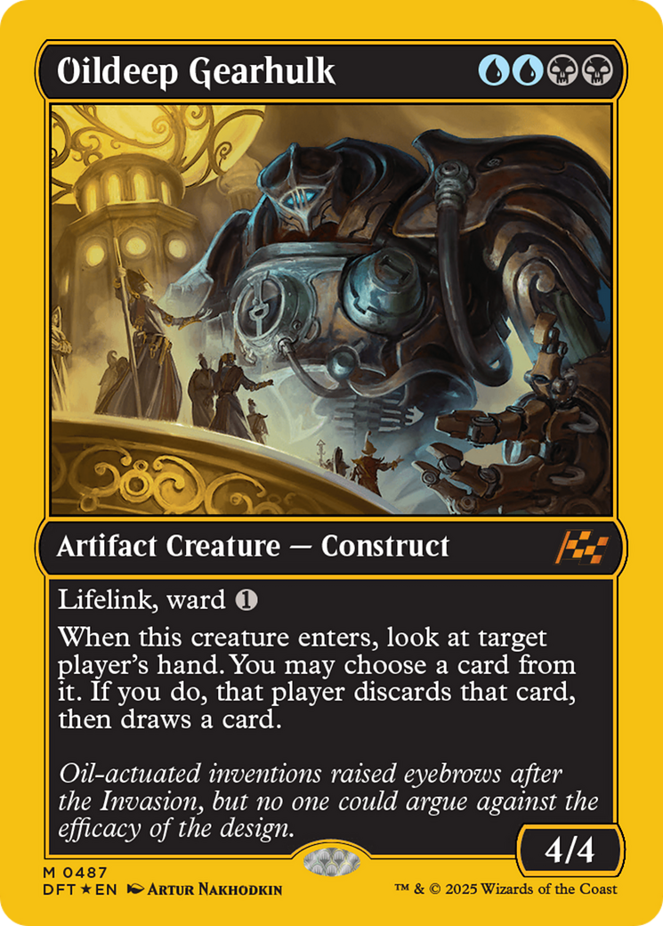 Oildeep Gearhulk (First-Place Foil) [Aetherdrift] | Boutique FDB TCG