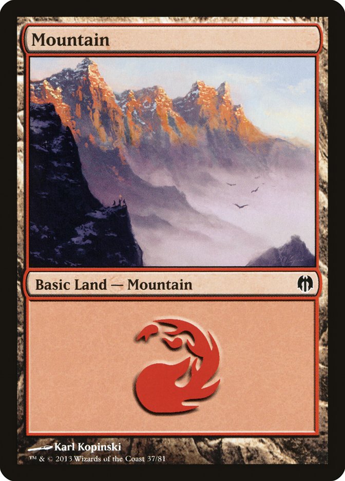 Mountain (37) [Duel Decks: Heroes vs. Monsters] | Boutique FDB TCG