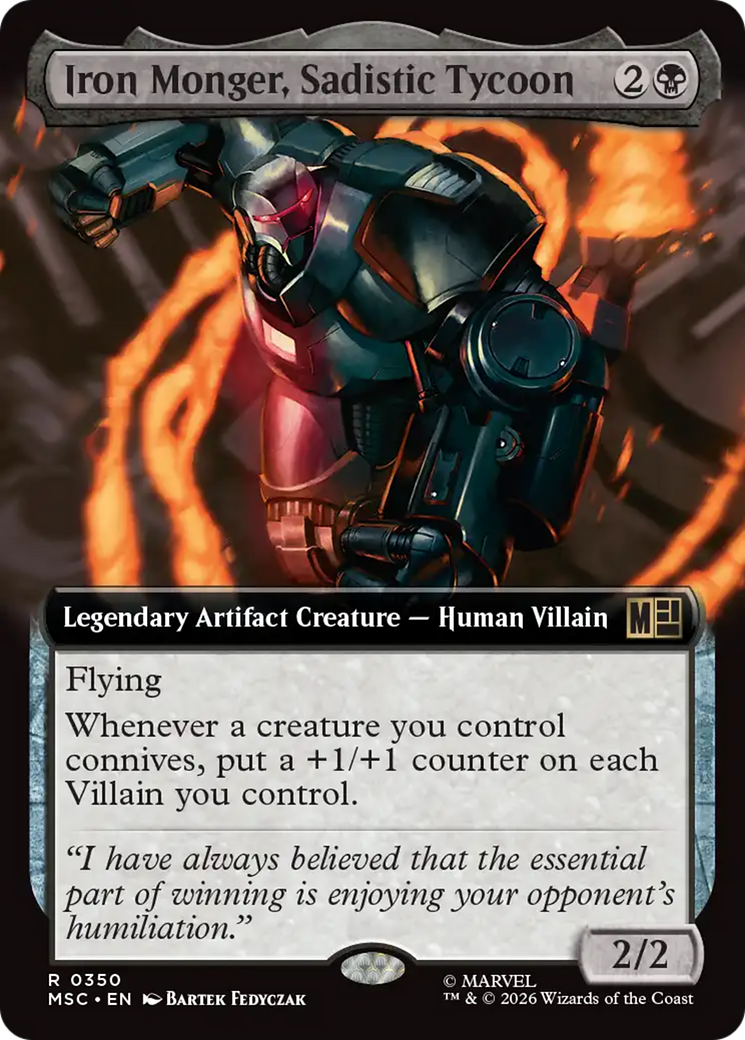 Iron Monger, Sadistic Tycoon (Extended Art) [Marvel Super Heroes Commander] | Boutique FDB TCG
