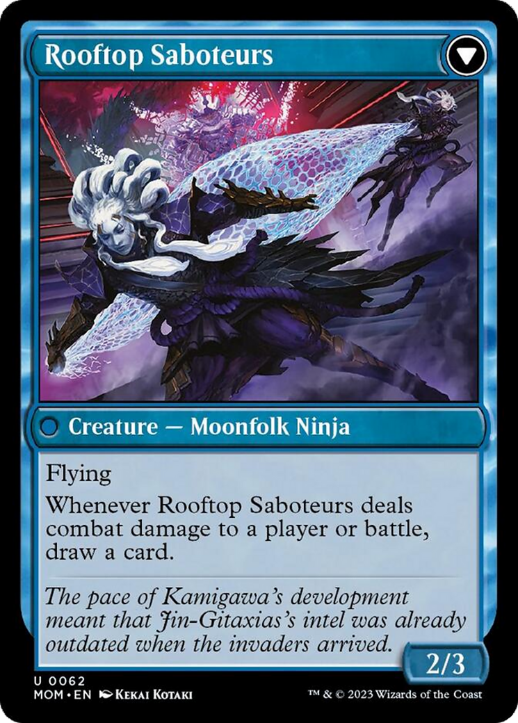 Invasion of Kamigawa // Rooftop Saboteurs [March of the Machine] | Boutique FDB TCG