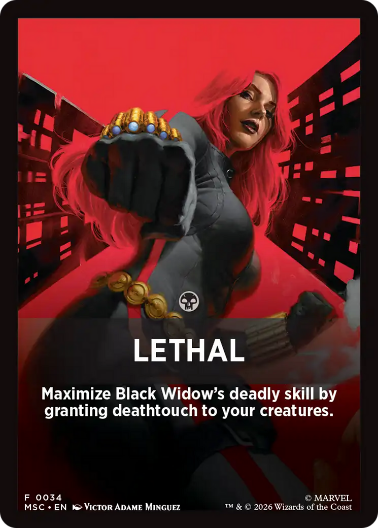 Lethal Theme Card [Marvel Super Heroes Commander] | Boutique FDB TCG