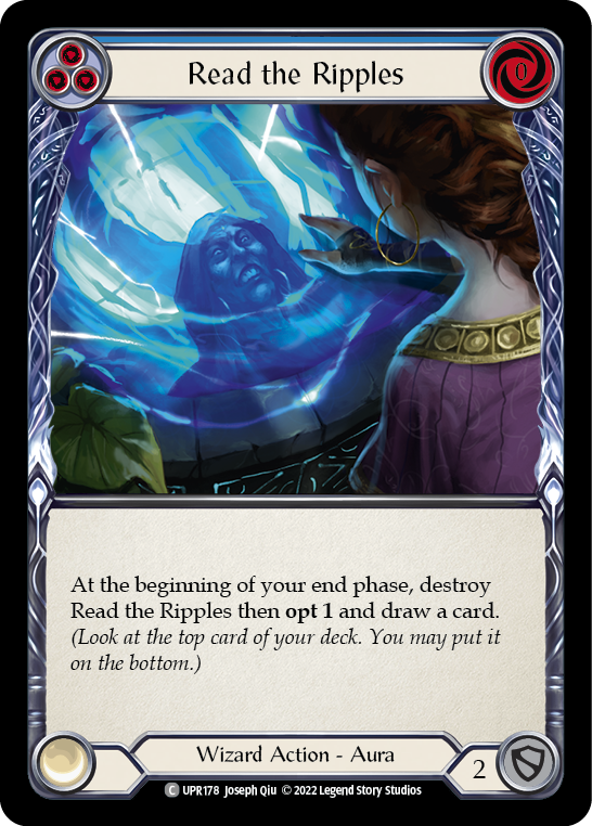 Read the Ripples (Blue) [UPR178] (Uprising)  Rainbow Foil | Boutique FDB TCG