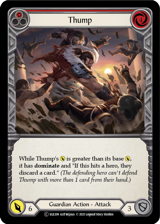 Thump (Red) [U-ELE209] (Tales of Aria Unlimited)  Unlimited Normal | Boutique FDB TCG