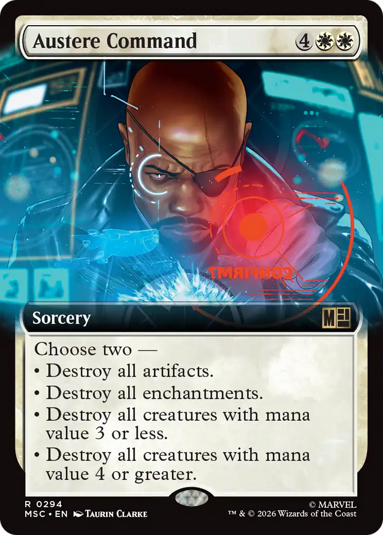 Austere Command (Extended Art) [Marvel Super Heroes Commander] | Boutique FDB TCG