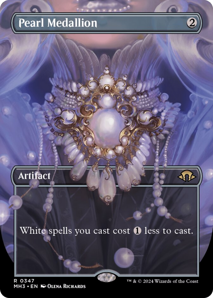Pearl Medallion (Borderless) [Modern Horizons 3] | Boutique FDB TCG