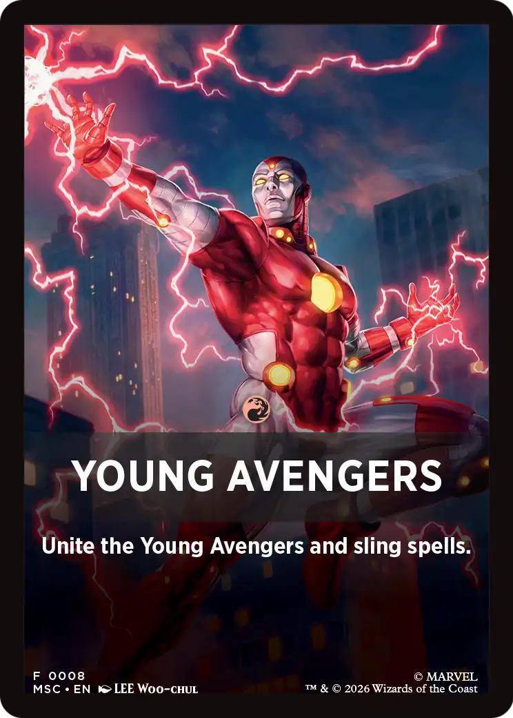 Young Avengers Theme Card (0008) [Marvel Super Heroes Commander] | Boutique FDB TCG
